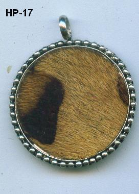 Leather Pendants - Leather & Metal, 30-40 Mm, Brown | Unique Design, Durable, Elegant Style