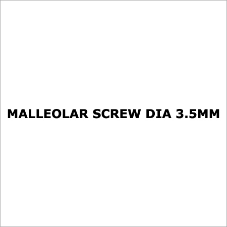 Malleolar Screw Dia 3.5mm