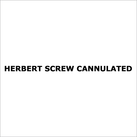 Herbert Screw Cannulated
