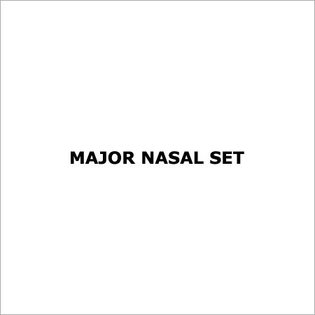 Major Nasal Set - Medical-Grade Plastic, Variable Dimensions | Easy Setup, Durable, Reliable, Comfortable, Precise, Efficient, Sterile, Lightweight, Individual Packaging