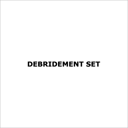 Debridement Set - Surgical Steel, Varied Sizes | Ergonomic Handle, Durable Blades, Sterile Peel Pouch Packaging