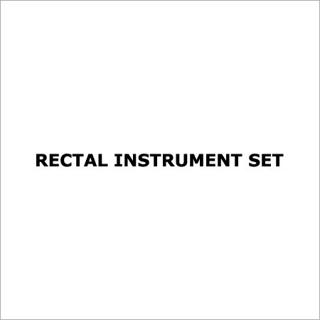 Rectal Instrument Set