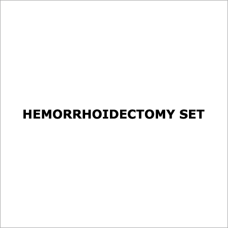 Hemorrhoidectomy Set - Surgical Steel, 20x15x10cm | Precise Cuts, Minimal Trauma, Sterile Instruments
