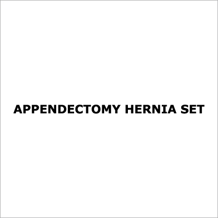 Appendectomy Hernia Set