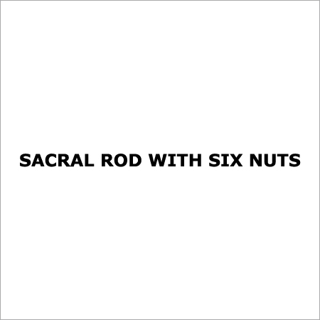 Sacral Rod With Six Nuts