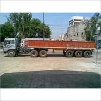 Side Wall Trailer - Heavy-duty Steel, 8x5 Feet , Durable Design, Weather-resistant Finish, Versatile Usage