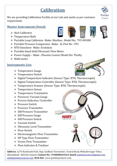 Calibration of Process Instruments