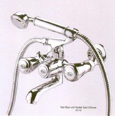 Wall Mixer With Flexible Tubed Shower Continental