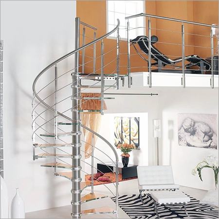 Stainless Steel Spiral Staircase