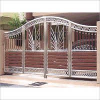 Stainless Steel Wooden Gate