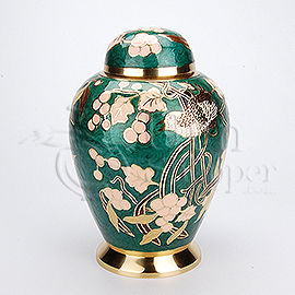 Alpine Brass Metal Cremation Urn