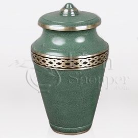 Arcadia Brass Metal Cremation Urn