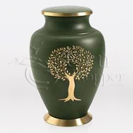 Aria Tree of Life Brass Metal Cremation Urn