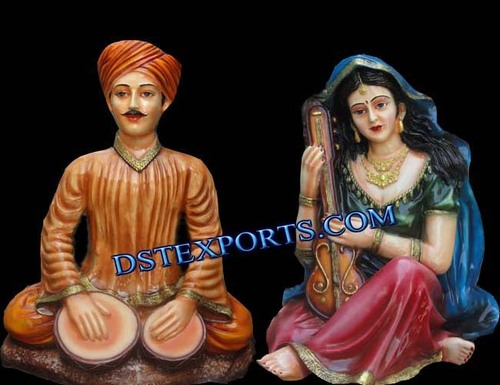 WEDDING RAJASTHANI FIBER STATUES 