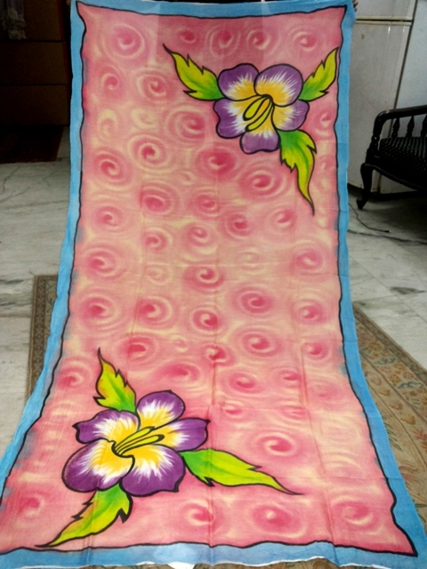 Hand Painted Silk Scarfs