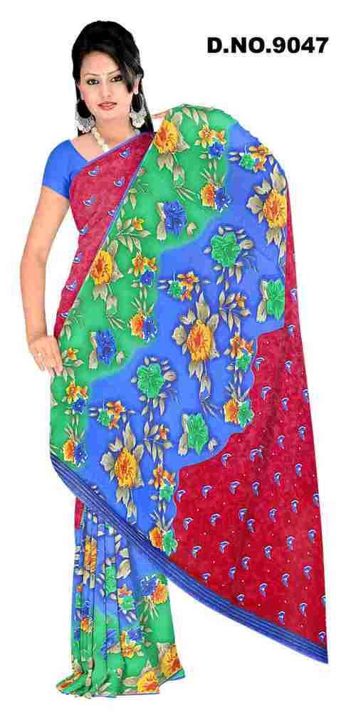 Printed saree