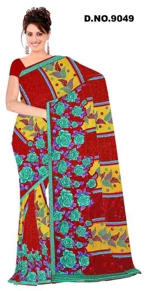Printed saree