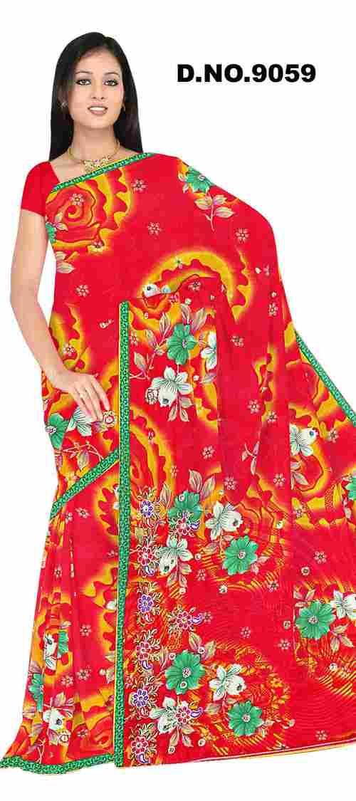 Printed saree