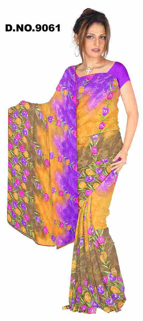 Printed saree
