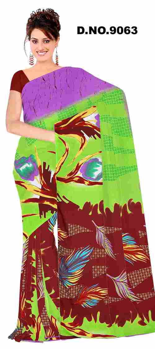 Printed saree