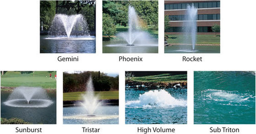 Different Pattern Fountains - Fiberglass/Metal, Variable Size, Submersible Pump | Water Feature, Durable Design, Multiple Patterns