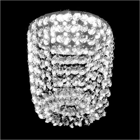 Led Bud Type Crystal Light - Crystal & Metal, 6 Inch Diameter, Clear Color | Customizable, Elegant Design, Energy Efficient, Long Lifespan