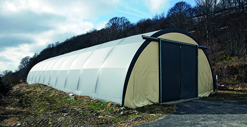 Tents and temporary exhibition centre