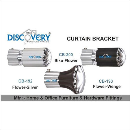 Silver Curtain Bracket
