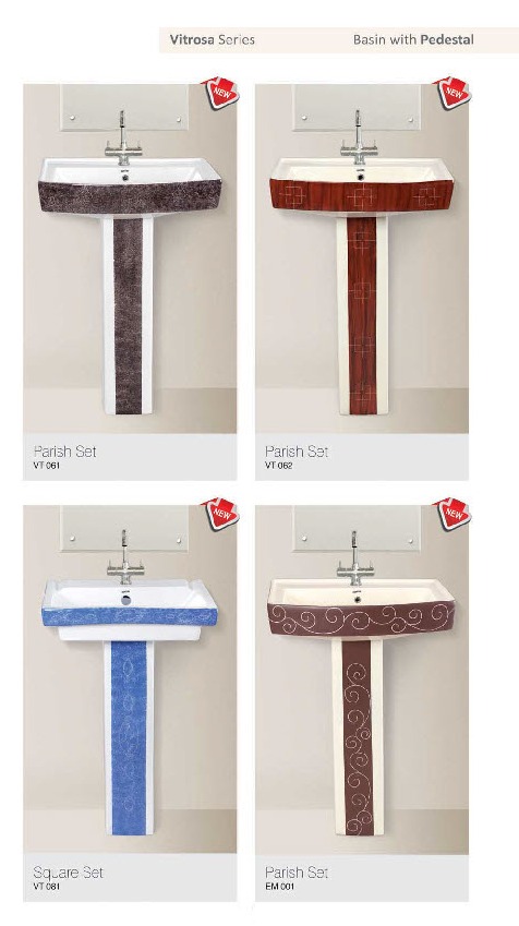 Square Pedestal Wash Basin