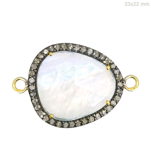Diamond Gemstone Connector Jewelry