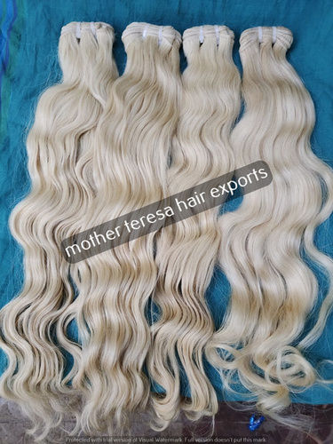 High Quality Indian Blonde Weft Hair Extensions