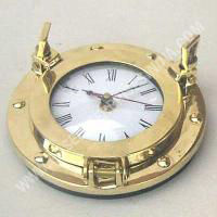 Brass Porthole Clock