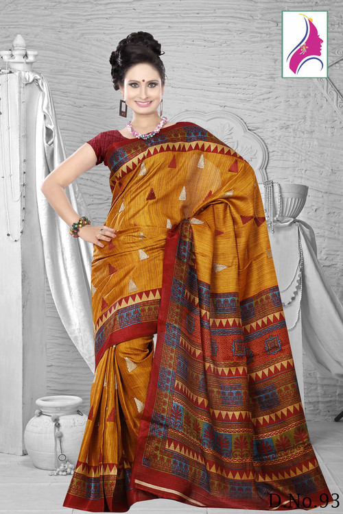 Ethereal Golden Orange Designer New Arrival Saree