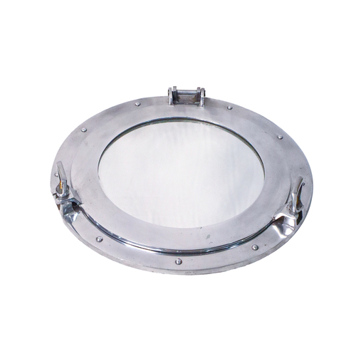 Nickel Porthole Mirror