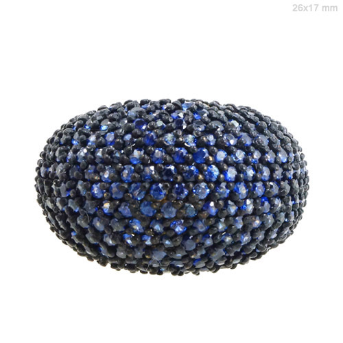 Sterling Silver Blue Sapphire Ring