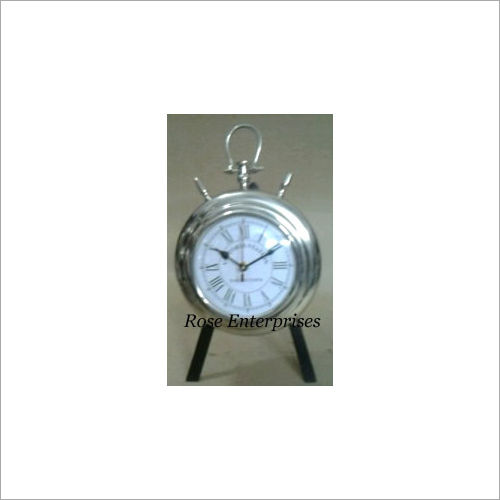 Nickel Plated Nautical Clock