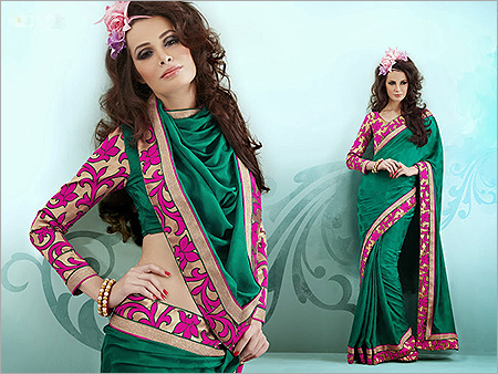 Embroidered Party Wear Sarees