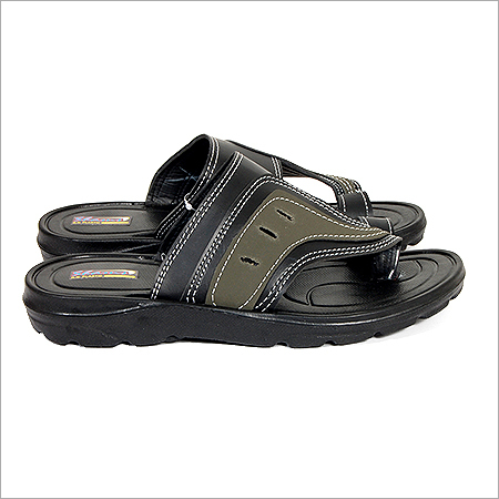 Leather Slippers - Leather, Rubber Sole, Black | Slip-On, Soft Leather, Perfect Fit, Seamless Stitching, Colorfast