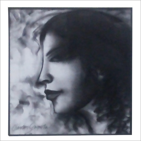 Chandan Sen Gupta - Charcoal Portrait, Black and White | Artistic Expression, Emotional Depth, Unique Style, Smooth Texture