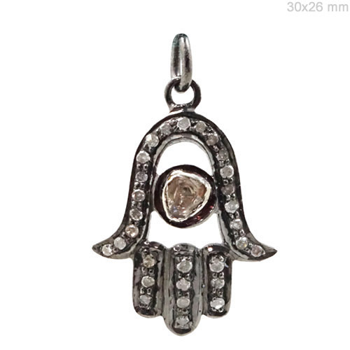 Hamsa Diamond Pendant Jewelry