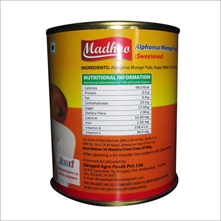 Frozen Alphonso Mango Pulp