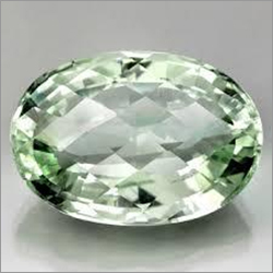 Natural Semi-Precious Green Amethyst Gemstone - Oval Cut, Green, Untreated | Natural Gemstone, Certificate Included, Jewelry Use