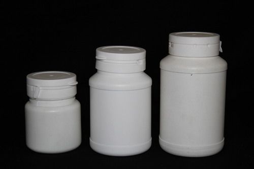 White Tablet Container With Tear Off Cap