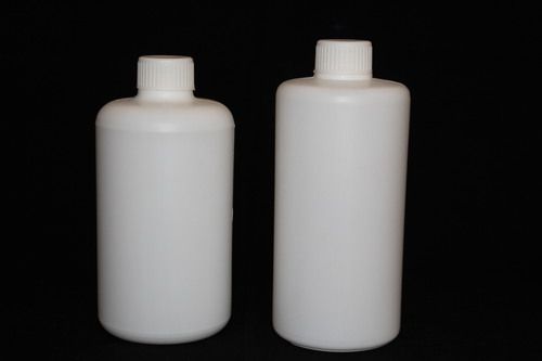 White Narrow Mouth Round Bottle