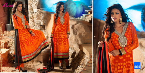 RIVAA - Cotton Suit, Multiple Sizes, Orange | Stylish Design, Soft Fabric, Comfortable Fit, Elegant Look, Perfect Stitching, Vibrant Colors