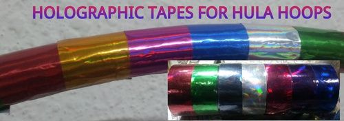 Rainbow Holographic Hula Hoop Tape