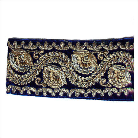 Designer Velvet Embroidery Border