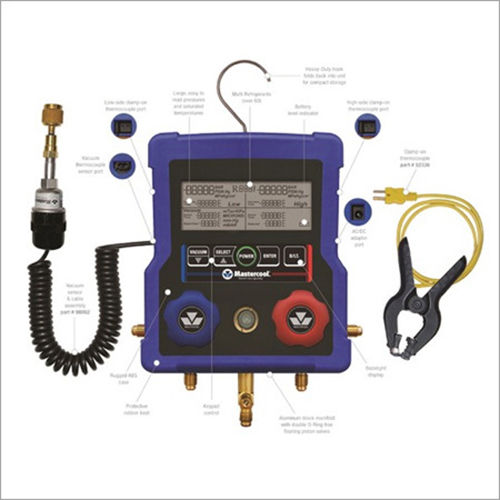 Mastercool 2-Way Digital Manifold Gauge - Color: Purple And Black