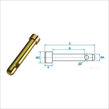 Special Top Link Pin - Steel Custom Length Variable Diameter | High Strength Rigid Structure Non-Corrosive Finish