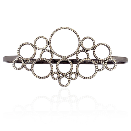 Pave Diamond Designer Palm Bracelet Jewelry